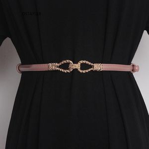 Ceintures Design de mode réglable ceinture de taille mince pour les femmes peau de vache robe manteau chemise ceinture sangle en cuir véritable Femme Cinturon 2022560