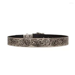 Riemen Mode Meisjes Gesneden Bloem Gesp Taille Bandjes PU Brede Riem Verstelbare Jas Jurk Dames Formele Tailleband H9ED