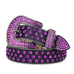 Ceintures Mode ceintures faites à la main pour femmes hommes en cuir diamant cristal Bling sangle clouté Y2K Cowgirl Cowboy jean ceinture 230831