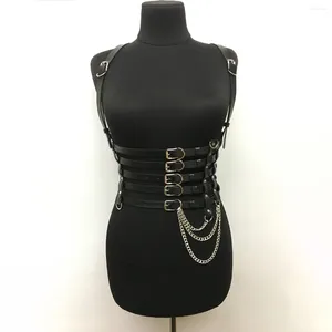 Cinturones de cuero de moda para mujeres arneses cuerpo de esclavitud tirantes de cintura cinturón de diseño de diseño de lujo