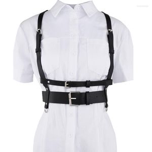 Riemen Mode Lederen Harnas Riem Vrouwen Lingerie Zwart Bondage Voor Body Jarretel Corset Rok Jurk BeltBelts Enek22