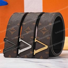 Ceintures Fashion Luxury Plaid Old Flower Striped Leather Belt Designer Mens and Women's High Quality Belt 3 8cm with Box246g