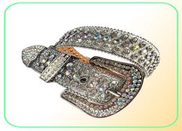 Cintos moda luxo cinta cinto ocidental cristal cravejado cowgirl cowboy bling strass para mulheres homens cinto de strass4816352