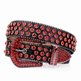 Ceintures Ceinture en diamant fabriquée par l'homme pour hommes et femmes, cowgirls occidentales, design scintillant, en cuir denim, ceinture en diamant