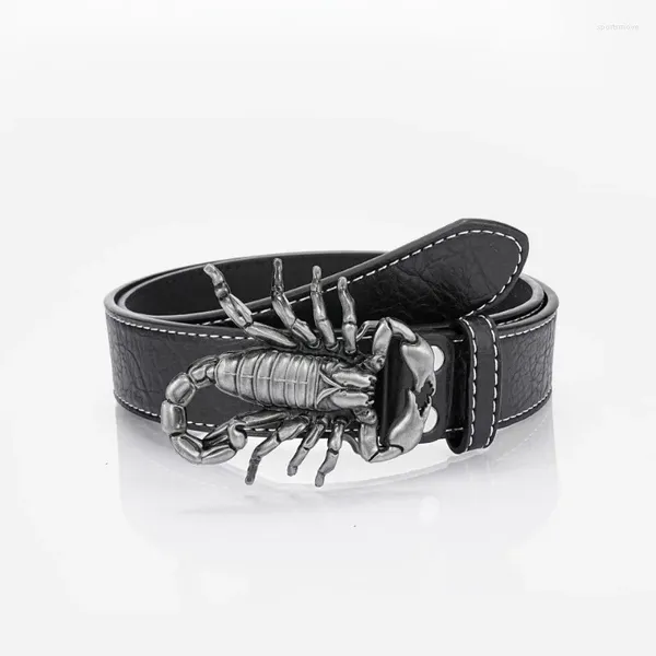 Celles de ceinture pour hommes personnalisés de boucle scorpion de boucle Europe Europe des accessoires en alliage de style senior des États-Unis