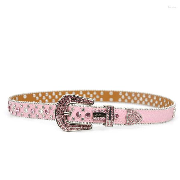 Ceintures tendance tendance luxe occidental haute qualité cristal strass ceinture incrustée de rivets en diamant complet pour les enfants