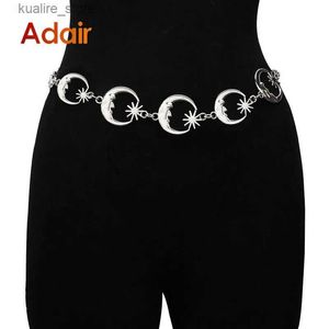 Ceintures Mode taille chaîne ceinture pour femmes or argent couleur métal haute qualité ceinture robe dame de luxe Designer marque ceinture DT016 L240308