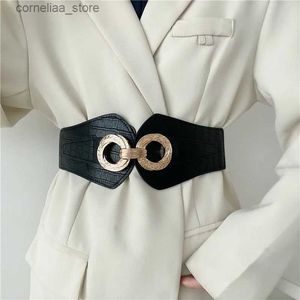 Ceintures mode large ceinture robe ceinture manteau accessoires élastique noir vert dame ceinture Y240315