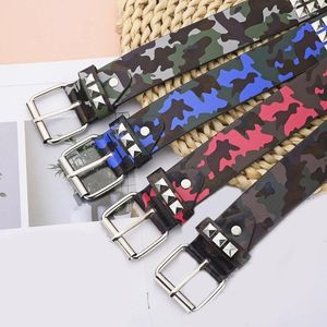 Cinturones Cinturón punk de moda con remaches piramidales para uso diario