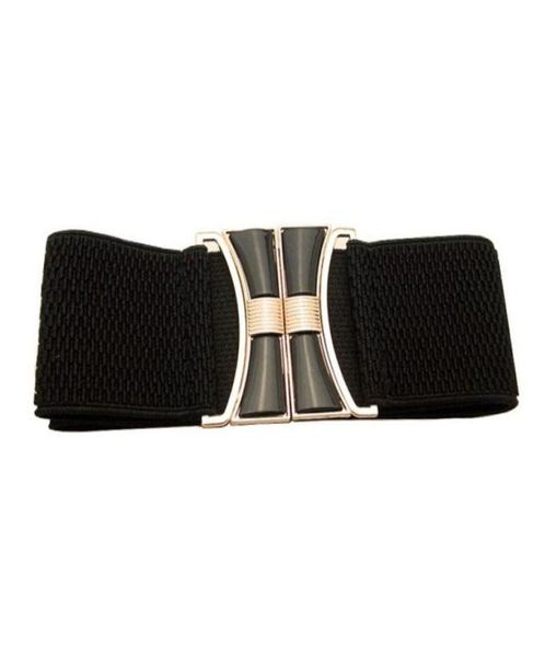 Ceintures à la mode large ceinture dames élastique ceinture extensible pour les femmes 2022 été Drcoration robe noir femme QZ01049973337