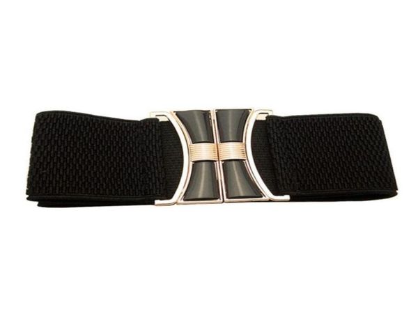 Ceintures à la mode large ceinture dames élastique ceinture extensible pour les femmes 2022 été Drcoration robe noir femme QZ01043204502