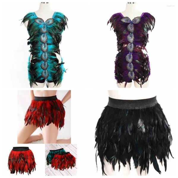 Cinturones, accesorios de plumas, arnés de ligas de estilo gótico de cuero Punk para mujer, cinturón ajustable, tamaño de cintura, traje de tirantes, lencería