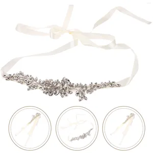 Cinturones Cinturón de faja de flores Suministro de correa de cinta de diamantes de imitación para vestido de novia Vestido formal