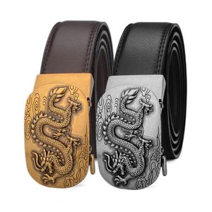 Cinturones para hombres Fajas automáticas masculinas Cuero Negro Genuino Tamaño grande 170 160 150 140 cm Cinturones Cinturones
