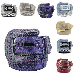 Riemen voor mannen Designer Fashion Mens Belt brede klassieke bling diamant cintura donna voor vrouwen bruiloft multicolor strass tailleband luxe dame taille riem