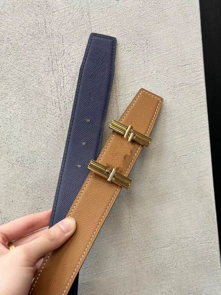 Ceintures pour hommes ceintures de luxe pour femme bronze classique lisse en or sliver h ceintures boucle en cuir de la mode