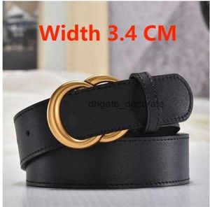 Ceintures pour femmes Designer en cuir véritable ceinture de luxe en peau de vache de haute qualité hommes ceintures boucle en Bronze ceinture Cintura Uomo largeur 3 cm