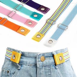 Ceintures pour femmes ceinture élastique sans boucle hommes pantalon taille toile jean pantalon ceinture bande ceinture