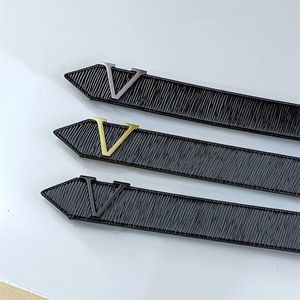 Ceintures pour femmes en cuir authentique 3 8cm de largeur designers concepteurs ceintures de boucle lisse de luxe Cintura ceintures 217J