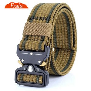 Belts FRALU nuevo cinturón de nailon para hombres, cinturón táctico del ejército Molle, cinturones de combate militares T, cinturón de supervivencia de emergencia, equipo táctico Z0228
