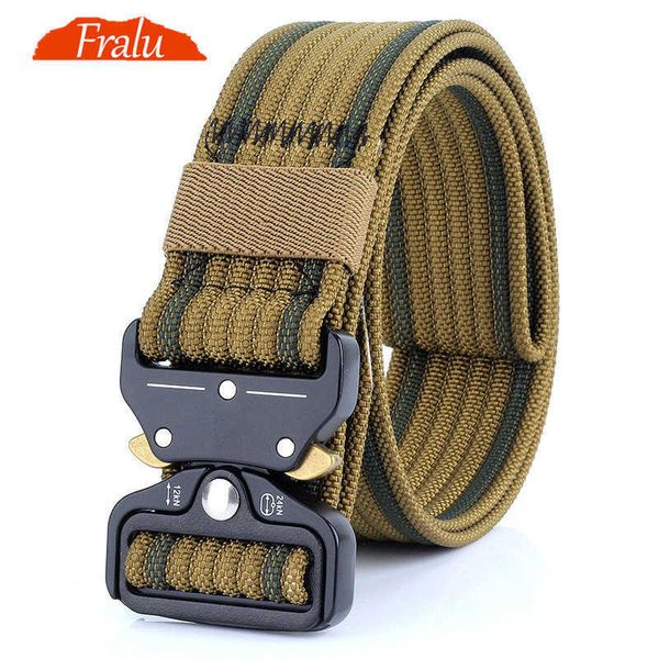 Ceintures FRALU nouvelle ceinture en Nylon hommes armée ceinture tactique Molle militaire T ceintures de Combat frapper la taille de survie d'urgence équipement tactique Z0228