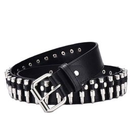 Cinturones Ropa Studed Rivet Belt Style Decoración de moda Goth Jeans Steam Punk Rock Show Cintura Piezas Accesorios de ropa