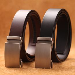 Riemen Echt Koe Lederen Automatische Riem Voor Mannen Formele Gesp Heren Zakelijke Band Designer BeltBelts