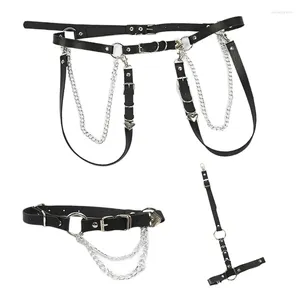 Ceintures fille jk jupe accessoires de taille hiphop ceinture de chaîne de chaîne sexy punk