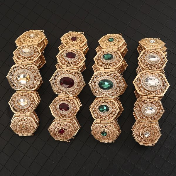 Ceintures chaîne de taille en strass doré pour dames fête de mariage ceinture en métal personnalisée pour femmes aristocrate exclusif 231201