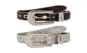 Riemen Goth Rhinestone Women Pu Leather Riem Western Cowboy Y2K Girls Fashion Belt For Jeans Men Dropship3612841