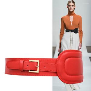 Belts H3499 Women Fashion Taille Belt Ladies Wide SEAL Koreaanse vaste kleur Hoge kwaliteit eenvoudige eenvoudige casual tailleband accessoires