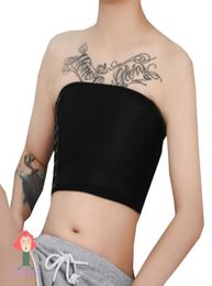 Riemen Haleychan Tomboy Trans Lesbian Transgender FTM Strapless Chest Binder Prevent Nipple Slip Design Corset Bha Tube Top Esparti5695038