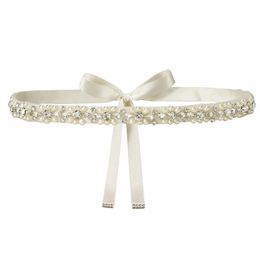 Riemen handgemaakte parel kralen bruids bruidsgordel vleugel sninestone kristal voor bruiden bruidsmeisje dames prom jurkenesbelts