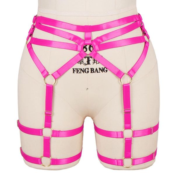 Cinturones Arnés Liguero Pentagrama Harajuku Tirantes Correas Lencería sexy Medias Body Bondage Mujeres Pierna Mujer StrapsBelts