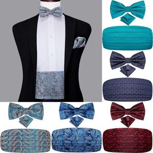 Riemen hi-tie vintage cummerbunds riem voor mannen pak tuxedo mode bloemen paisley gentleman broek elastische zijden topkwaliteitsbellen forb22