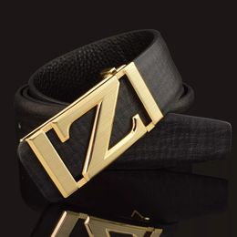Riemen hoge kwaliteit letter z riem heren ontwerper zwarte casual naam bruiloft ceinture cowhide riembelts Beltsbelts