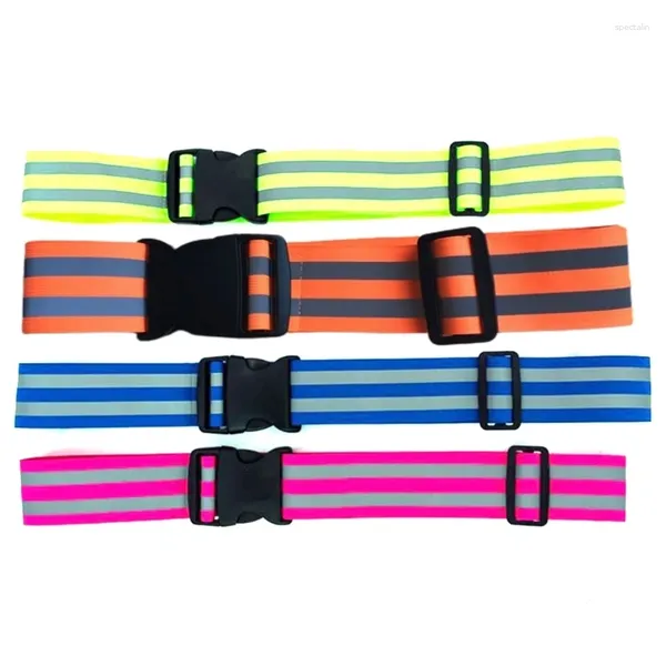 Ceintures Ceinture réfléchissante haute visibilité Sangle de taille élastique pour le cyclisme, la marche et la course