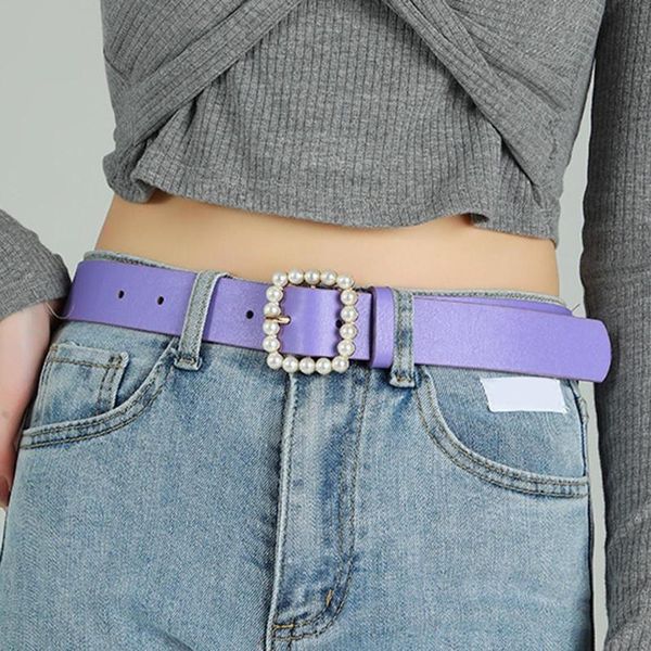 Cinturones Pulgadas Cinturón De Cuero Para Mujer Para Jeans Vestidos Moda Hebilla Dorada Señoras Seven BeltBelts