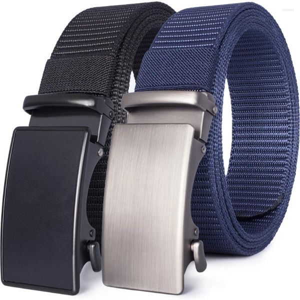 Courroies JACNAIP Hommes Ceinture Nylon Alliage Dur Alliage Rapide Boucle Haute Qualité Casual Automatique Jeans Armée Ceinture Sangle