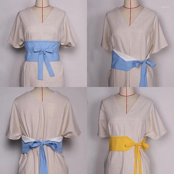Ceintures Style japonais Kimono Taude littéraire rétro chinois traditionnel Hanfu robe ceinture femme haori obi yukata robe corset