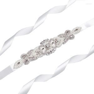 Riemen JLZXSY BRIDAL Women's Crystal Sashes Belt voor trouwjurk Bridemsamids Rhinestone Sash