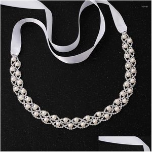 Riemen Jlzxsy Ontwerp Parel Kralen Kristal Strass Ketting Riem Bruidssjerp Voor Dames Bruidsmeisjes Gala Avondjurken Drop Delivery Fa Dhqkc