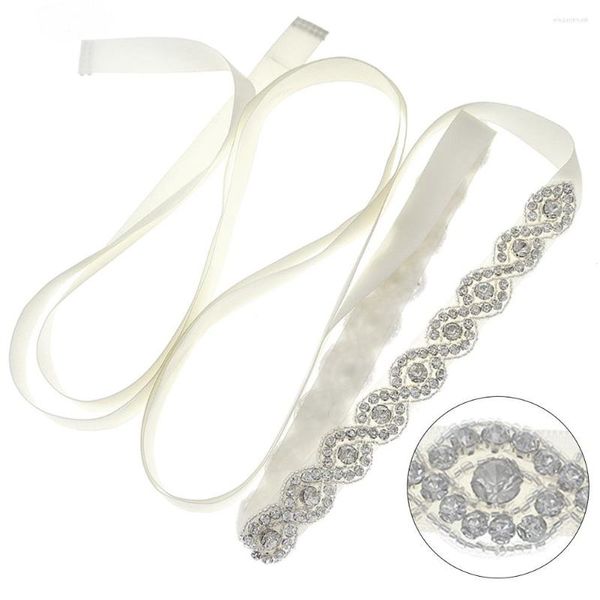 Ceintures JLZXSY Handmade Crystal Bridal Sash Strass Demoiselle d'honneur Accessoires de robe de mariée