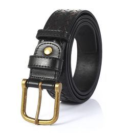 Ceintures KDG Western Cowboy Ceinture en cuir en alliage de zinc pour hommes et femmes Le même style All-match Simple