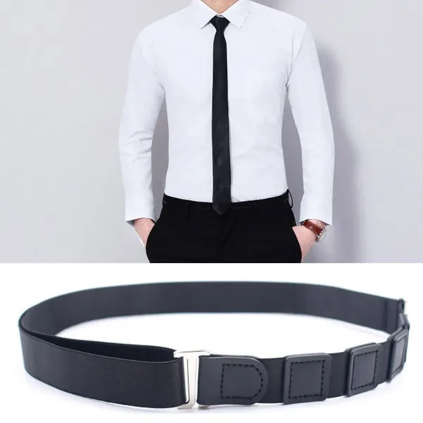 Ceintures Version coréenne des ceintures masculines et femmes avec des chemises commerciales fixes de haute qualité qui ne sont pas résistantes aux rides non glissantes