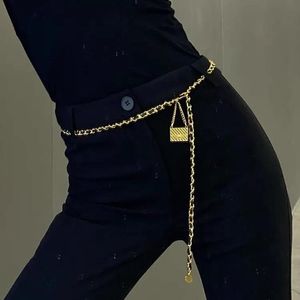 Riemen dames mode gouden riem ketting bijpassende rokjeans luxe hanger hanger legering jurk hoge taille x317