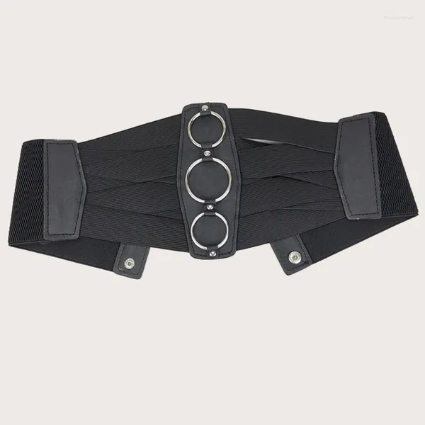 Cinturones Cinturón elástico para mujer para abrigo de verano, camisa, vestido, corsé con hebilla DXAA