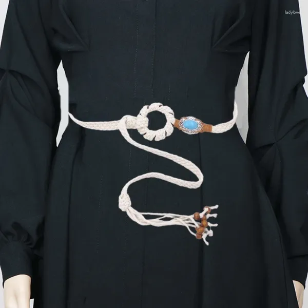 Cinturones Lady Bohemian cintura Beads Delicadas Decoraciones trenzadas para banquetes Vestidos para mujeres Playa Playways