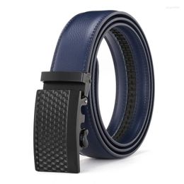 Cinturones LannyQveen Cinturón de cuero para hombre Hebilla automática Venta al por mayor para fabricantes jóvenes Oferta