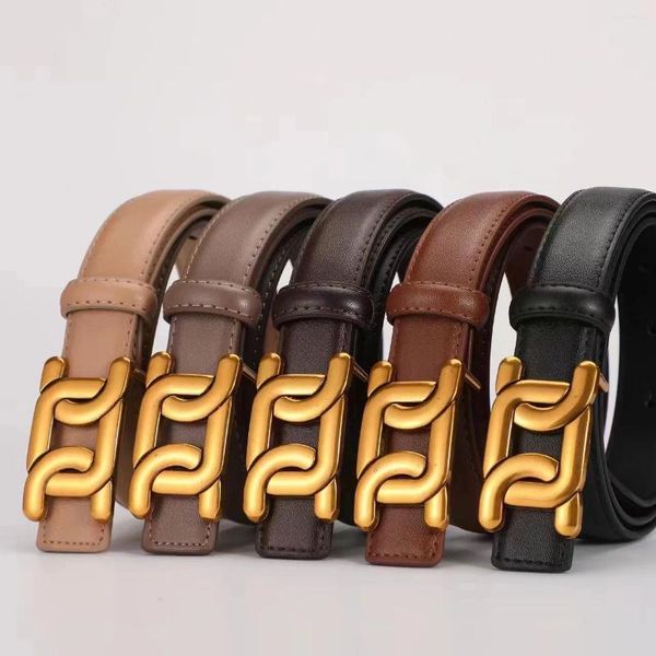 Ceintures Lettre Boucle Femmes Hommes Réglable Cinch Casual Ceinture En Cuir Simple Couleur Unie Tendance Designer Ceinture